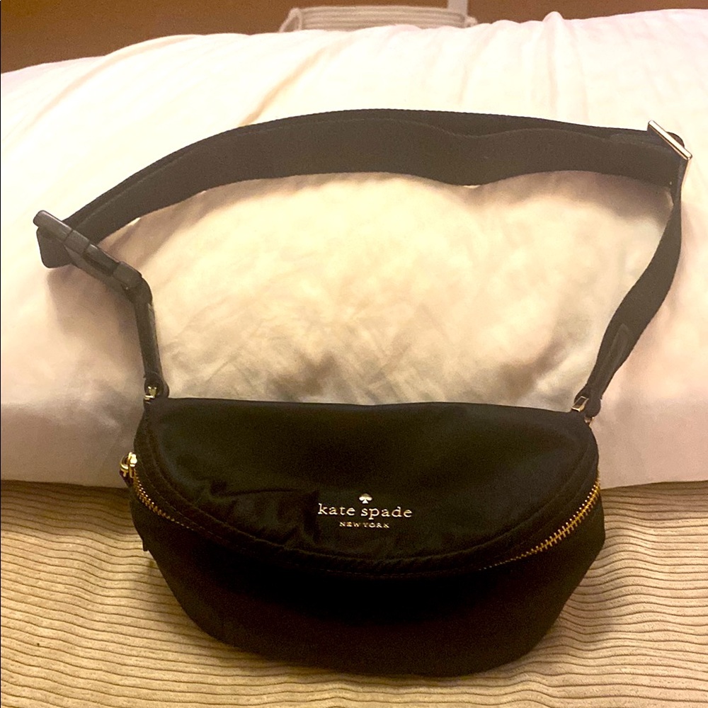 Kate Spade Black vinyl Crossbody Bag